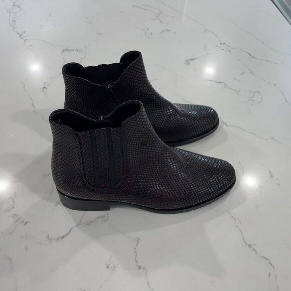 Gabor SNAKE in Whiskey Red women's ankle boots with leather design size 4.5 /7US - Picture 2 of 14